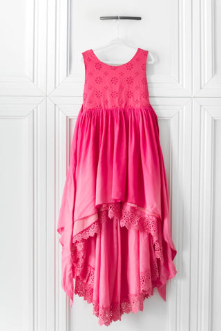 Enchanted Pink High Low Dress - Dresses - Twinflower Creations