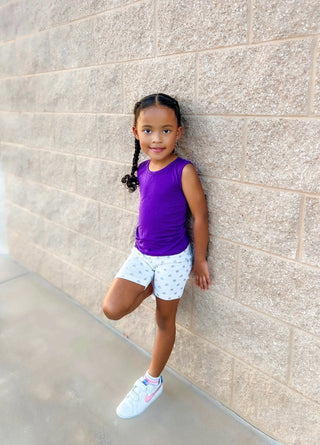 Sleeveless Tee in Purple Magic - Tank Tops - Twinflower Creations