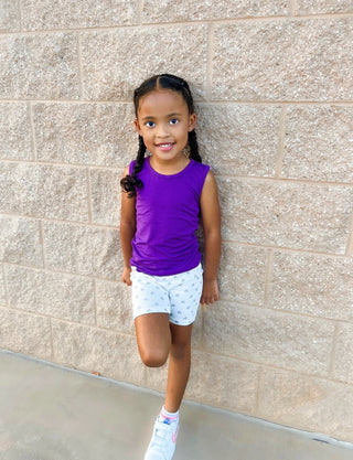 Sleeveless Tee in Purple Magic - Tank Tops - Twinflower Creations