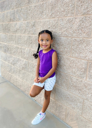Sleeveless Tee in Purple Magic - Tank Tops - Twinflower Creations