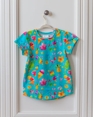Summer Fun Puff Sleeve Tee in Organic Cotton - Shirts - Twinflower Creations