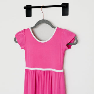 Azalea Pink Wide Leg Romper - Rompers - Twinflower Creations
