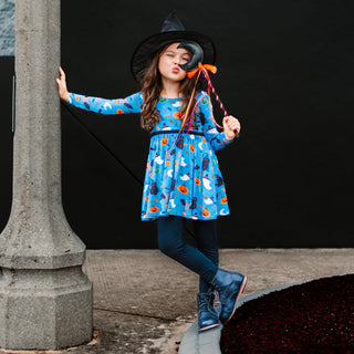 Boo! Long Sleeve Empire Tunic Set - Dresses - Twinflower Creations