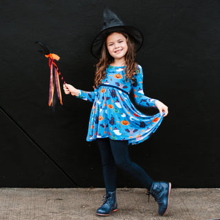 Boo! Long Sleeve Empire Tunic Set - Dresses - Twinflower Creations