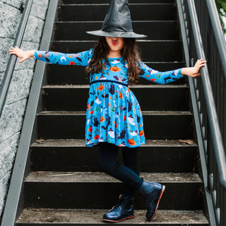 Boo! Long Sleeve Empire Tunic Set - Dresses - Twinflower Creations