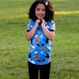 Boo! Short Sleeve Tunic - Tunics - Twinflower Creations