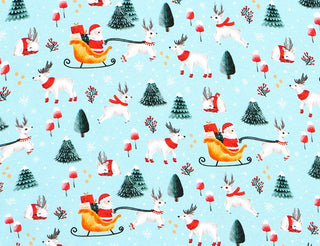 Boys Light Santa Bamboo Holiday Pajamas - Pajamas - Twinflower Creations