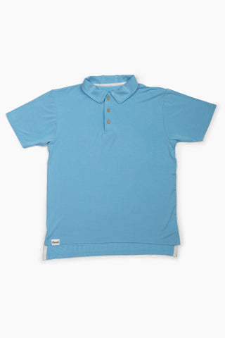 Boys Polo in Happy Blue - Twinflower Creations
