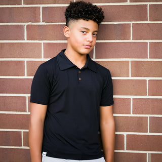 Boys Polo in Moonless Night - Shirts - Twinflower Creations