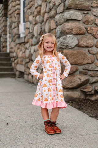 Gingerbread Village Annie Dress - Dresses - Twinflower Creations