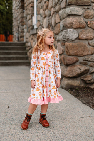 Gingerbread Village Annie Dress - Dresses - Twinflower Creations