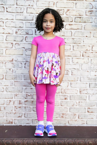 Little Dancer Empire Tunic Set - Tunics - Twinflower Creations