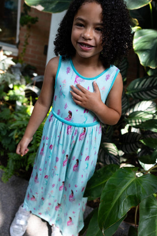 Marvelous Mermaids Sleeveless Wide Leg Romper - Rompers - Twinflower Creations