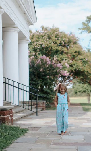 Marvelous Mermaids Sleeveless Wide Leg Romper - Rompers - Twinflower Creations