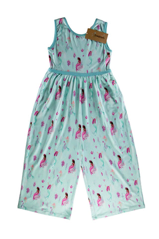 Marvelous Mermaids Sleeveless Wide Leg Romper - Rompers - Twinflower Creations