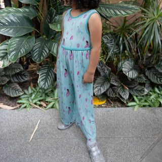 Marvelous Mermaids Sleeveless Wide Leg Romper - Rompers - Twinflower Creations