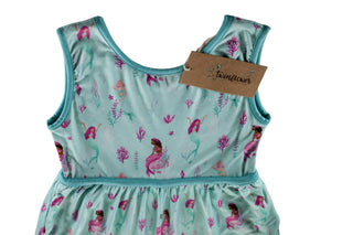 Marvelous Mermaids Sleeveless Wide Leg Romper - Rompers - Twinflower Creations