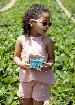 Organic Halter Top in Marvelous Mauve - Shirts - Twinflower Creations
