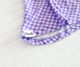 Purple Gingham Sleeveless Twirl Dress - Dresses - Twinflower Creations