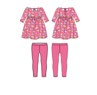 Rainbow Love Empire Tunic Set - Dresses - Twinflower Creations