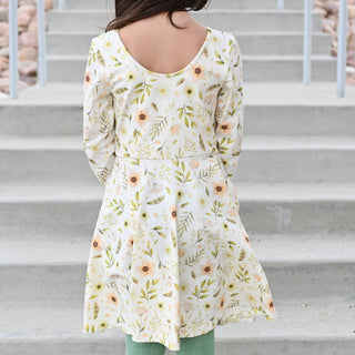 Split Hem Leggings in Garden Green - Leggings - Twinflower Creations
