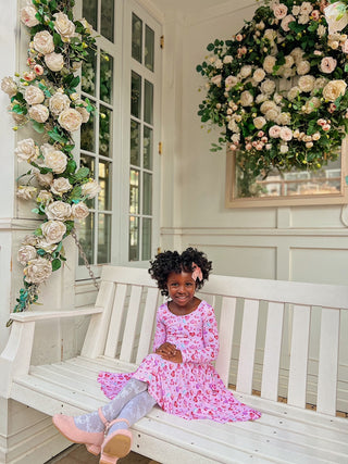 Sweethearts Bamboo Twirl Dress - Dresses - Twinflower Creations