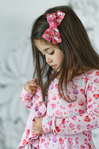 Sweethearts Bamboo Twirl Dress - Dresses - Twinflower Creations