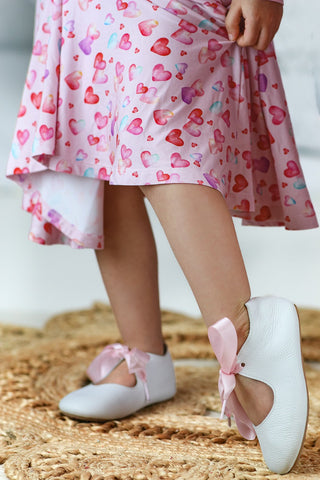 Sweethearts Bamboo Twirl Dress - Dresses - Twinflower Creations